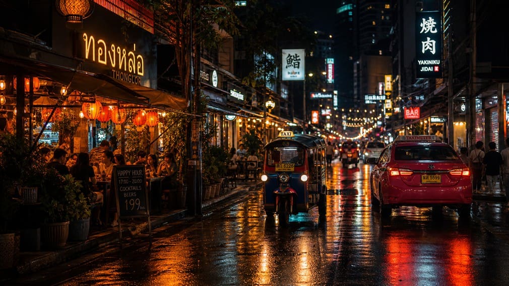 Thailand night market image supporting Pattaya lifestyle production planning